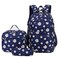 goldwheat Daisy Printed Backpacks With Lunch Pack Pencil Case 3pcs Lightweight Waterproof Bookbag For Middle School