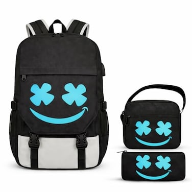 GRENDS Backpack for Boys Kids Bookbag for Elementary Middle Schoolbag for Boys Backpack Children Teens Waterproof Lightweight Casual Daypack with Lunch Bag Set