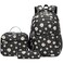 Joyfulife Daisy Printed School Backpack for Girls Backpack with Lunch Box Lightweight Water Resistant Primary Elementary Kids Bookbags Set