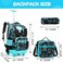 Meetbelify Boys Rolling Backpack with Wheels Kids Travel Luggage with Lunch Box Pencil Case for Elementary Students 18inch Carry on Suitcase for Boys Ages 810