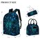 Okentiso 3PCS Boys Galaxy Backpack Bookbag for Kids Boys with Lunch Box 17 Inch Galaxy Teens Back to School Bag Set Laptop Backpack for Mens SchoolDaypack