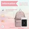 Armbq Girls Backpack LargeCapacity Middle Elementary School Casual Bookbag Kids Outdoor Travel bag Solid Color Daypack for Teens