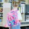gxtvo 3PCS Mermaid Backpack 16 Kids Sequin Bookbag with Lunch Box for Girls Water Resistant School Bag for Elementary Prechool Toddler