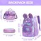 Meetbelify Backpack for Girls 16 Backpacks for Girls for School Sequin Backpack with Lunch Box for Elementary Students