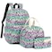 Dezcrab Kids Backpack for Girls Teens School Bags Bookbags Set with Lunch Bag Pencil Case Leopard