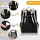 XUWU Goth Bat Flowers Backpack with Reflective Strip for Kids Boys Girls Elementary School Bag Removable Chest Strap