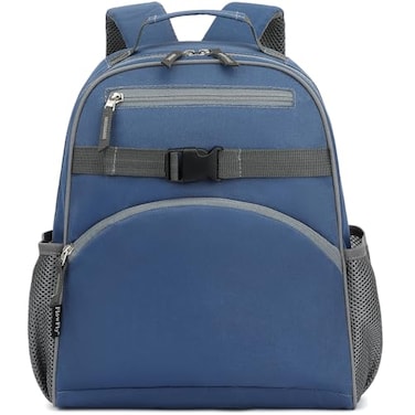 FlowFly Kids Backpack for Toddler Boys Girls Simple Lightweight Bookbag for Daycare Kindergarten Elementary School Travel Small Modern Bag Medium 15 Cyan