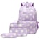 ZHANAO Daisy Backpack for GirlsBookbag with Lunch Box Kids School Bag Set 3pcs Flower Backpack Set School Daypack Teens Girls