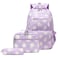 ZHANAO Daisy Backpack for GirlsBookbag with Lunch Box Kids School Bag Set 3pcs Flower Backpack Set School Daypack Teens Girls