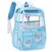 KIDNUO Clear Backpack for GirlsClear Bookbag Heavy Duty Transparent Backpacks for Stadium Events See Through Back Pack for Kindergarten Elementary Middle High School Blue