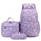 goldwheat Daisy Printed Backpacks With Lunch Pack Pencil Case 3pcs Lightweight Waterproof Bookbag For Middle School