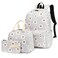 Yusudan Girls School Backpack Set Kids Teens School Bag Bookbag with Lunch Bag Pencil Bag Daisy Grey