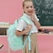 Joyfulife Daisy Printed Backpack for Girls Backpack with Lunch Box Kids Backpack for School Lightweight Water Resistant Primary School Bags Elementary Bookbags Set