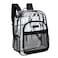 Wrangler Clear Backpack for Girls Water Resistant Clear Bookbag Plastic See Through Backpack for Stadium Events and School