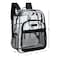 Wrangler Clear Backpack for Girls Water Resistant Clear Bookbag Plastic See Through Backpack for Stadium Events and School