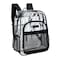 Wrangler Clear Backpack for Girls Water Resistant Clear Bookbag Plastic See Through Backpack for Stadium Events and School