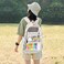 CAMTOP Clear Backpack Heavy Duty Transparent Bag See Through BookBag for Student School Work Festival Sport Travel Khaki