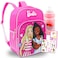 Barbie Backpack for Girls 46 16 Bookbag Bundle With Water Bottle Tattoos and More