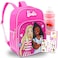 Barbie Backpack for Girls 46 16 Bookbag Bundle With Water Bottle Tattoos and More