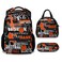 Mercuryelf Basketball Backpack with Lunch Box and Pencil Case Elementary Kindergarten School Prechool Bookbag for Boys Kids Set of 3