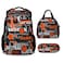 Mercuryelf Basketball Backpack with Lunch Box and Pencil Case Elementary Kindergarten School Prechool Bookbag for Boys Kids Set of 3