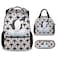 COOPASIA Penguin Backpack with Lunch Box and Pencil Case 16 Inch Penguin Theme Bookbag with Adjustable Straps Durable Lightweight Large Capacity School Backpack for Girls Women