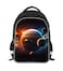 AnySmic Solar System Planets Stars Space Kids Backpack Galaxy School Bookbag for Boys and Girls Polyester 17 Inches Back Pack Giftable Bottle Holders Tablet Compartment