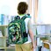 FTJCF Dinosaur Backpack 16 Boys Kids Bookbag with Lunch Box 3Pcs Dino School Backpacks for Elementary Preschool Kindergarten Green