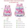 Octsky Medium Toddler Backpack for School Girls Kindergarten Elementary Kids Backpack 15 tall Rainbow Unicorn