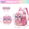Meetbelify Backpacks for Girls School Backpacks with Lunch Box Pencil Case for Elementary Students Ages 810 Kids Travel Backpack 3 in 1 Backpack Set for Girls Butterfly