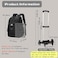 GRUOTEIS Rolling Backpack for Boys Elementary Middle School Bags Boys Carryon Roller Backpack for Kids with 6 Wheels Khaki