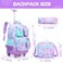 Meetbelify Rolling Backpack for Girls Mermaid Backpack with Wheels Kids Wheeled Backpacks for Elementary Students Roller Backpacks for Girls Ages 810 Back to School Supplies
