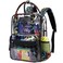 MOONBABY Clear Backpack Stadium Events Heavy Duty Clear Bookbag PVC Transparent Backpack for Kids Adult See Through Book Bag Game Console