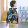 ZLYERT 16 Truck Backpack for Boy 3Pcs Car School Backpacks with Lunch Box Kids Bookbag for Elementary Preschool KindergartenBlack