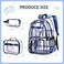 DIGOBAY 3PCS Cool Luminous Clear Backpack for Boys Kids Gamer Bookbag for School See Through PVC Transparent Backpacks with Lunch Bag Pencil Case Clear Backpack Heavy Duty for School Stadium