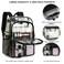 Kouxunt Clear Backpack Heavy Duty Transparent Backpacks Stadium Approved for School Work Sport Travel Black