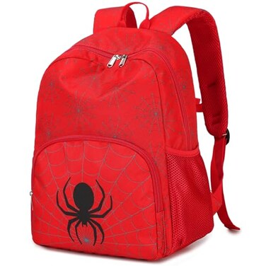 Octsky Medium Toddler Backpack for School Girls and Boys Kindergarten Elementary Kids Backpack 15 tall Red