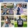 ASKSKY Clear Backpacks for School Heavy Duty Clear Bookbag Stadium Events Transparent Back Pack Girls Boys Black Semitransparent