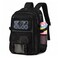 PIG PIG GIRL Mesh Backpack 17in Heavy Duty See Through Backpack UltraLightweight Net Bookbag Breathable Transparent Beach Backpacks for School Sports Gym Black