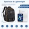 PIG PIG GIRL Mesh Backpack 17in Heavy Duty See Through Backpack UltraLightweight Net Bookbag Breathable Transparent Beach Backpacks for School Sports Gym Black