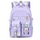 PRLINJSK Girls BackpackCute School Backpack for Girls Kids TeensKawaii Bookbag for Primary ElementaryPurple