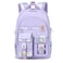 PRLINJSK Girls BackpackCute School Backpack for Girls Kids TeensKawaii Bookbag for Primary ElementaryPurple
