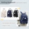 GRUOTEIS Boys Backpack with 6 Wheels for School Kids Rolling Backpack for Teen Boys on Wheels Darkblue