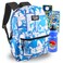 Sonic the Hedgehog Backpack for Kids Set Bundle with 16 Bookbag with Stickers Water Bottle More Sonic Backpack for Boys