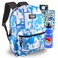 Sonic the Hedgehog Backpack for Kids Set Bundle with 16 Bookbag with Stickers Water Bottle More Sonic Backpack for Boys