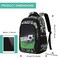 Yvechus Camo Backpack Set with Lunch Bag Lightweight Waterproof School Backpack Bookbag for Boys Girls Soccer Green