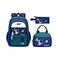 MITOWERMI 3pcs Boys Backpack with Lunch Box School Bags for Boys Lightweight Astronaut Kids Backpack Bookbags Sets for Elementary School Students Green