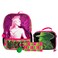 AI ACCESSORY INNOVATIONS Wicked 5 Piece Backpack Set Galinda Elphaba Flip Sequin Girls School Bag with Front Zip Pocket 2 Side Mesh Pockets Pink Green