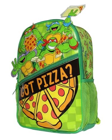 INTIMO Teenage Mutant Ninja Turtles Backpack TMNT Got Pizza Travel Kids School 3D Book Bag
