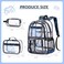 DIGOBAY 3PCS Cool Luminous Clear Backpack for Boys Kids Gamer Bookbag for School See Through PVC Transparent Backpacks with Lunch Bag Pencil Case Clear Backpack Heavy Duty for School Stadium